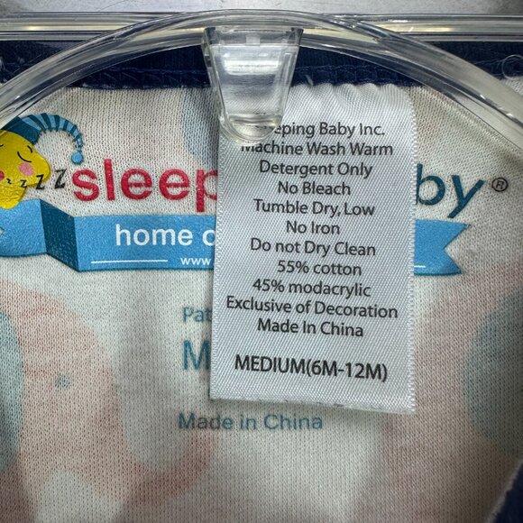 Sleeping Baby Zipadee Zip Transition Swaddle M 6-12 Months Elephant Print - Picture 10 of 16
